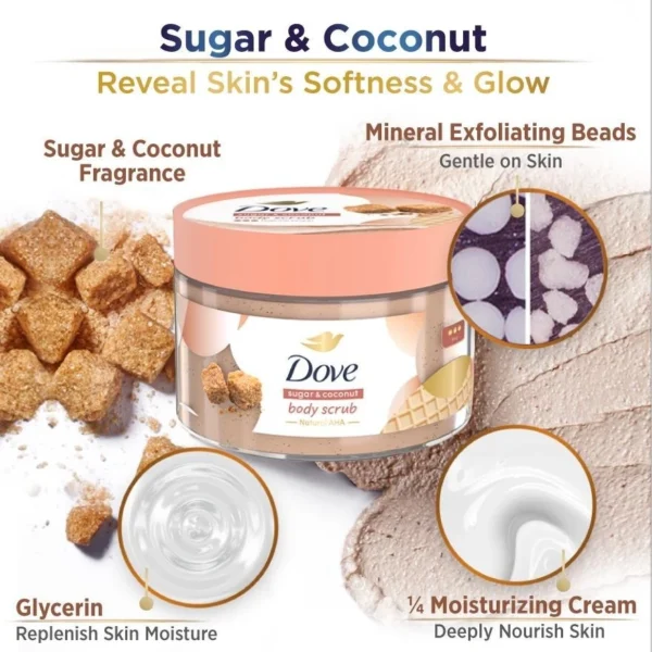 Dove Sugar & Coconut Body Scrub