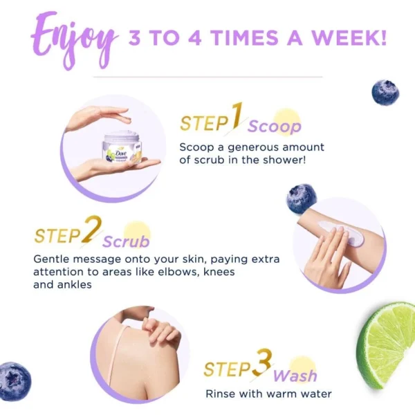 Dove Blueberry & Lime Body Scrub